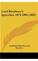 Lord Rosebery's Speeches, 1874-1896 (1896)