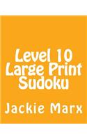 Level 10 Large Print Sudoku