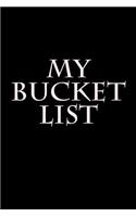 My Bucket List: Blank Lined Journal