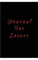 Journal For Lovers: Blank Journal Notebook To Write In