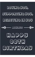 Loving you, Supporting You, Believing in you always - Happy 88TH Birthday