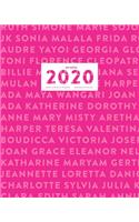 2020 Weekly & Monthly View Planner: Jan 1, 2020 to Dec 31, 2020 12-Month Daily Productivity Agenda with Inspirational Quotes & Habit Tracker - Women Who Changed the World