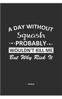 A Day Without Squash Probably Wouldn't Kill Me But Why Risk It Notebook: NoteBook / Journla Squash Gift, 120 Pages, 6x9, Soft Cover, Matte Finish