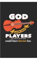 God made cello players Violin: 6x9 Cello - grid - squared paper - notebook - notes