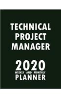 Technical Project Manager 2020 Weekly and Monthly Planner