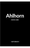 Ahlhorn: Notizbuch, Notizblook, Notizheft, Notizen, Block, Planer - DIN A5, 120 Seiten - Liniert, Linien, Lined - Deine Stadt, Dorf, Region und Heimat