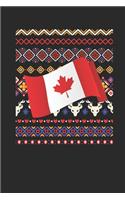 Ugly Christmas Sweater - Canada Flag: Dotted Bullet Journal (6 X 9 -120 Pages) - Ugly Christmas Gift and Holiday Planner For Women, Men, Teens And Kids