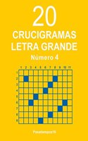 20 Crucigramas Letra Grande - N. 4