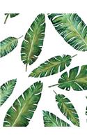 Leaves Notebook: Banana Leaf Journal Book Ruled Lined Page For Kids Teen Girl Women Lady Men Princess Great For Writing Cute Diary School College Record Note Pad Pla(34 Leaves Notebook)
