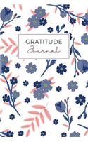 Gratitude Journal: Daily Gratitude Journal 52 Week Diary for a Happier You in One Minute a Day Pink Navy Floral