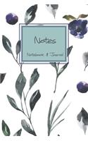 Notes Notebook Journal: for florists, wedding planner, bride's maid gift, wedding decorators with floral cover college lined