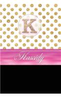 Kassidy: Personalized Lined Journal Diary Notebook 150 Pages, 6 X 9 (15.24 X 22.86 CM), Durable Soft Cover