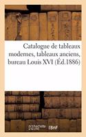 Catalogue de Tableaux Modernes, Tableaux Anciens, Bureau Louis XVI