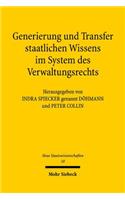 Generierung und Transfer staatlichen Wissens im System des Verwaltungsrechts