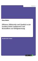 Effizienz, Effektivität und Qualität in der Sozialen Arbeit. Indikatoren und Kennziffern zur Erfolgsmessung