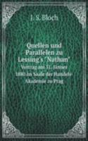 Quellen und Parallelen zu Lessing's "Nathan"