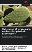Cultivation of forage palm cultivars irrigated with saline water