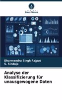 Analyse der Klassifizierung für unausgewogene Daten