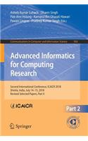 Advanced Informatics for Computing Research