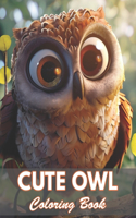 Cute Owl Coloring Book