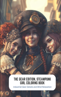 Gear Edition, Steampunk Girl Coloring Book