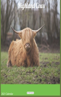 Highland Cows 2021 Calendar: Official Highland Cow Wall Calendar 2021