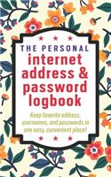 The Personal Internet Address & Password Logbook