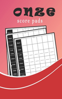 Onze Score pads: score keeping pads for the onze game lovers, best gift for onze lovers and enthusiast