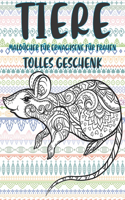 Malbücher für Erwachsene für Frauen - Tolles Geschenk - Tiere