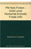 PM Gold Animal Facts Nocturnal Animals Foxes (x6)