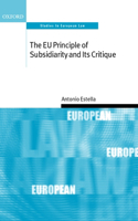 Eu Principle of Subsidiarity and Its Critique