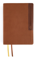 Niv, Journal the Word Bible (Perfect for Note-Taking), Large Print, Leathersoft, Brown, Red Letter, Comfort Print