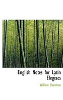 English Notes for Latin Elegiacs