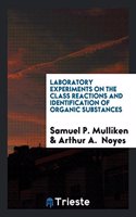 Laboratory experiments on the class reactions and identification of organic substances