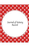 Journal of Notary Record