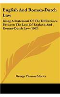 English And Roman-Dutch Law