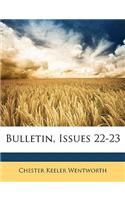 Bulletin, Issues 22-23