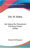 Chr. W. Dohm