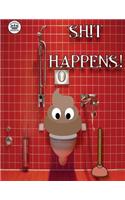 Notebook Kingdom Shit Happens Series: Poop Notebook Notepad Journal Diary or Composition Book Blank 100 Pages 8.5x11 Shit Happens