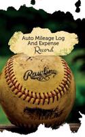 Auto Mileage Log and Expense Record: 50 Pages, 5.5 X 8.5 Old Ball Game