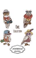 Notebook Journal Dot-grid, Owl Collection