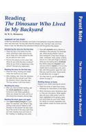 Dialogic Reading Box Parent Folder for the Dinosaur Who Lived in My Backyard