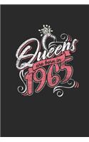 Queens Are Born In 1965: Dotted Bullet Notebook - Birthday Gift or Anniversary Gift Idea