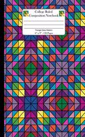 College Ruled Composition Notebook. Triangle Glass Pattern: Lined Journal For All Your Note Takings Needs. Geometric Pattern Theme.