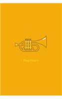 Flugelhorn: Minimal Design Lined Practice Journal 6" x 9" 120 pages