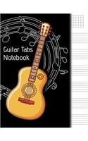 Guitar Tabs Notebook: Great Gift For Guitar Lovers, Large Print, Easy To Write In, Perfect For Kids And Adults, Space For Song Title And Author Name On Every Page