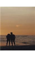 Beach Vacation Honeymoon School Composition Book 130 Pages