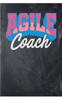 Agile Coach: Chalkboard, Pink & Blue Design, Blank College Ruled Line Paper Journal Notebook for Project Managers and Their Families. (Agile and Scrum 6 x 9 inch