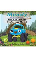 Monsty the Monster Truck Stuck In the Apple Tree Coloring Book