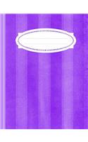 Purple Stripe Writing Book